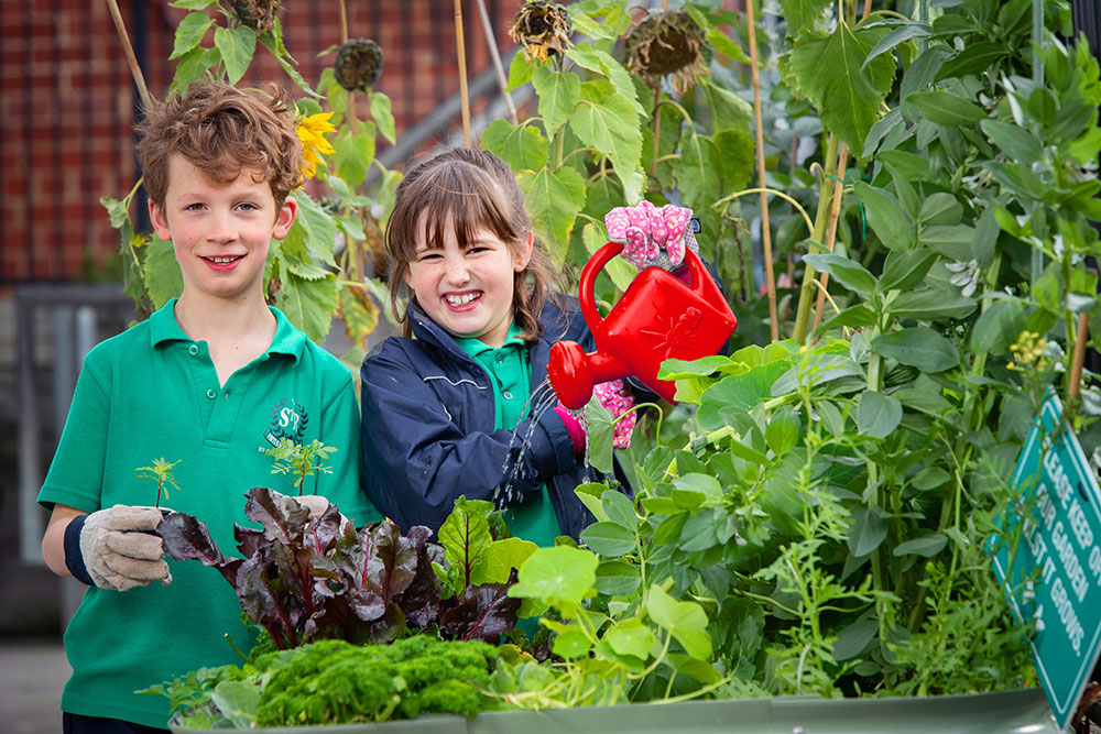 St Roch’s students Matthew Mount and Ava White