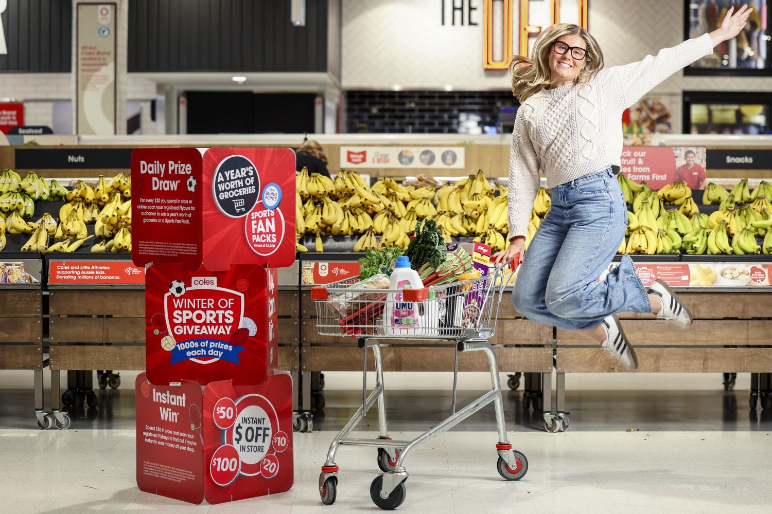 Coles customers can score at the checkout!